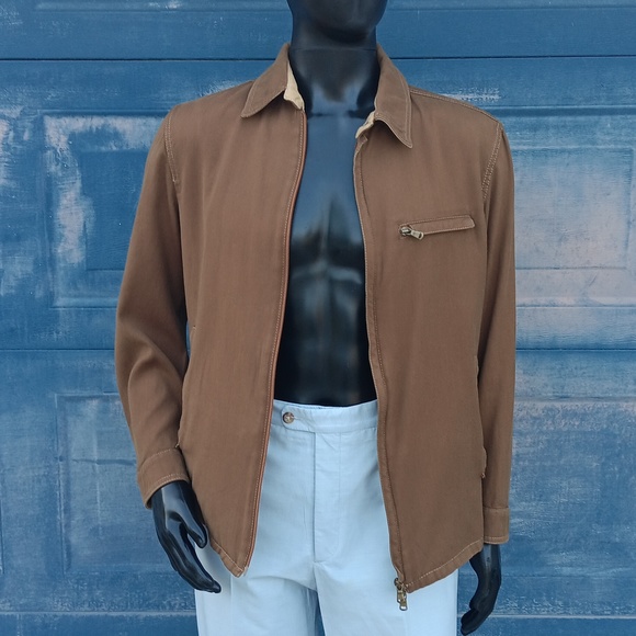 GIMO'S SUMMER MEN'S FULL ZIP LUXURY JACKET (ITALY) - Picture 3 of 17